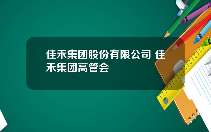 佳禾集团股份有限公司 佳禾集团高管会